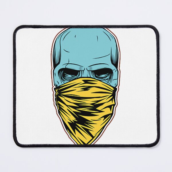 Item preview, Masked Skull With Yellow Bandana Street Art Design | Perfect Gift For You And Friends designed and sold by Smart-designer.