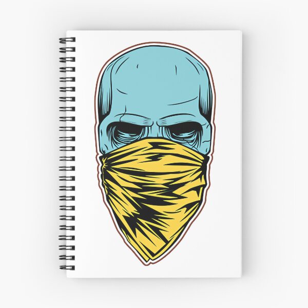 Item preview, Masked Skull With Yellow Bandana Street Art Design | Perfect Gift For You And Friends designed and sold by Smart-designer.