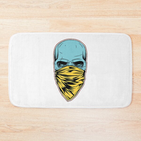 Item preview, Masked Skull With Yellow Bandana Street Art Design | Perfect Gift For You And Friends designed and sold by Smart-designer.