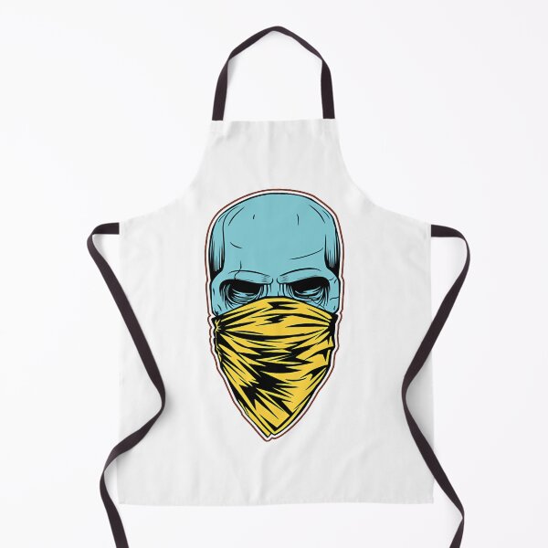 Item preview, Masked Skull With Yellow Bandana Street Art Design | Perfect Gift For You And Friends designed and sold by Smart-designer.