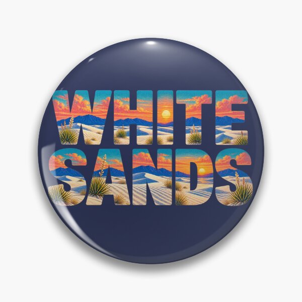 Item preview, White Sands New Mexico Retro Desert Typography designed and sold by SimplyJasper.