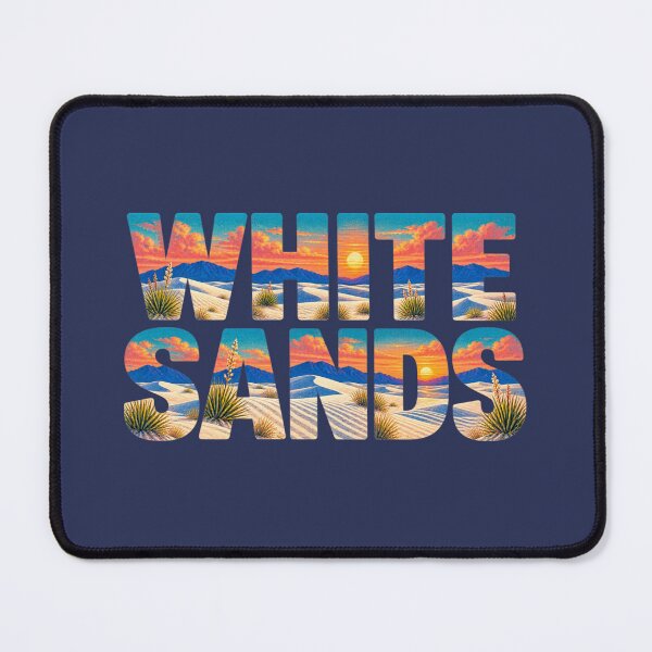 Item preview, White Sands New Mexico Retro Desert Typography designed and sold by SimplyJasper.