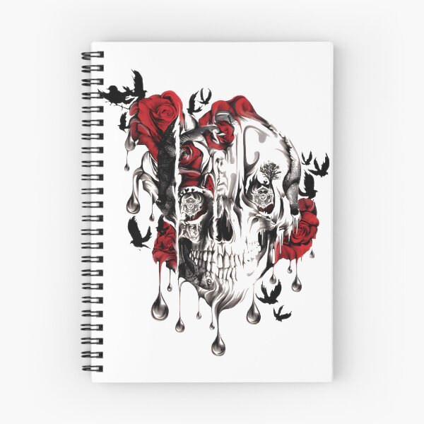 Item preview, Melt Down Grunge Rose Skull – Dark Floral Skull Art For Apparel & Prints | ⭐⭐⭐⭐⭐ designed and sold by Smart-designer.