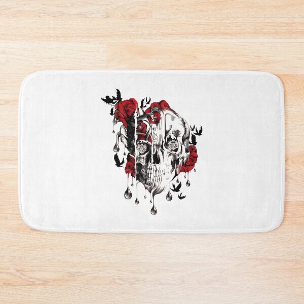 Item preview, Melt Down Grunge Rose Skull – Dark Floral Skull Art For Apparel & Prints | ⭐⭐⭐⭐⭐ designed and sold by Smart-designer.