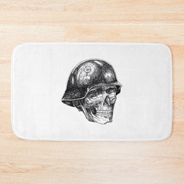 Item preview, Skull Troops Military Helmet – Dark Gothic Warrior Art On Redbubble | Limited Edition designed and sold by Beautyinme.