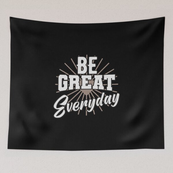 Item preview, Be Great Everyday Vintage Sunburst Motivational Quote designed and sold by FitNow.