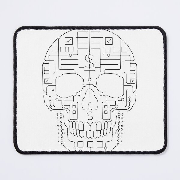 Item preview, Minimalist Skull Tech Finance Linework Design | Limited Edition designed and sold by Smart-designer.