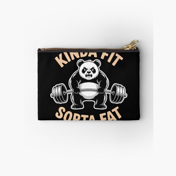 Item preview, Kinda Fit Sorta Fat Panda Gym Weightlifting Fitness Humor designed and sold by Zizo-DR44.