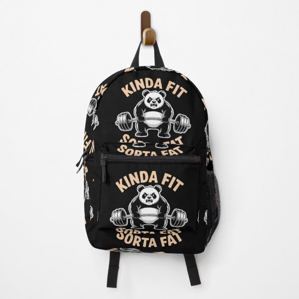 Item preview, Kinda Fit Sorta Fat Panda Gym Weightlifting Fitness Humor designed and sold by Zizo-DR44.