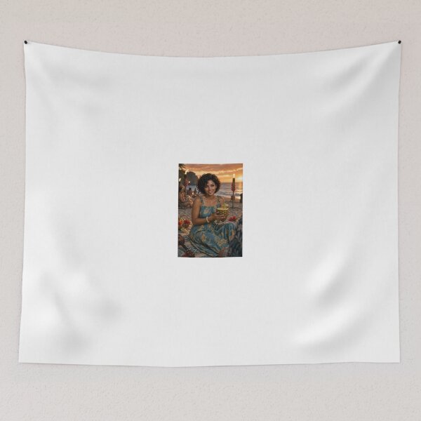 Item preview, Sarah Duvall aloha sunset with tropical drink designed and sold by CathryneDelamort.