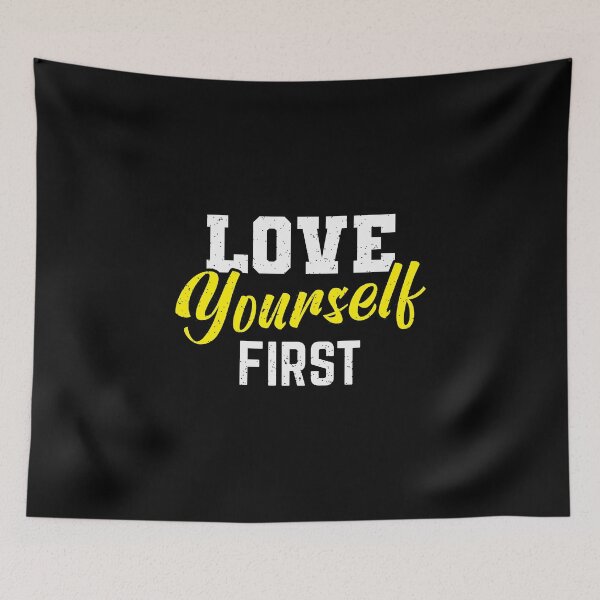 Item preview, Love Yourself First Grunge Streetwear Typography designed and sold by FitNow.