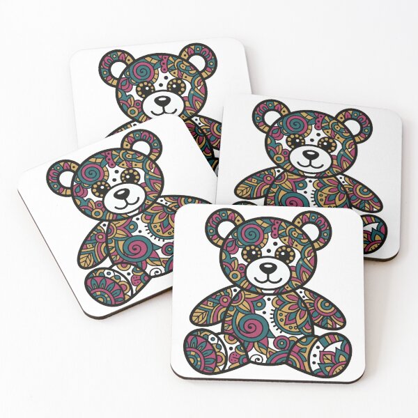 Item preview, Arctophile - Mandala Teddy Bear Illustration designed and sold by Osmose-Studio.