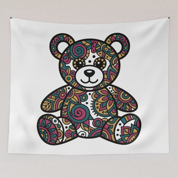 Item preview, Arctophile - Mandala Teddy Bear Illustration designed and sold by Osmose-Studio.