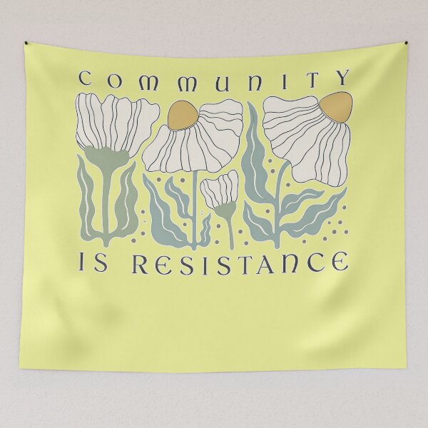 Item preview, Floral Resistance, Community Activist designed and sold by nasr-say.