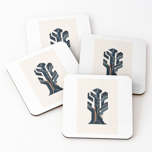 Item preview, Silent Branching | Minimal Nordic Branching Structure Art designed and sold by Norvian.