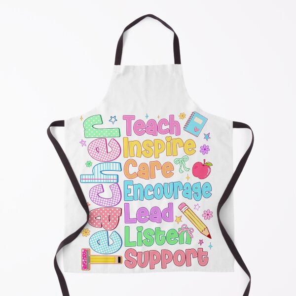 Item preview, Teach Inspire Care Encourage Colorful Teacher Design designed and sold by varin-studio.