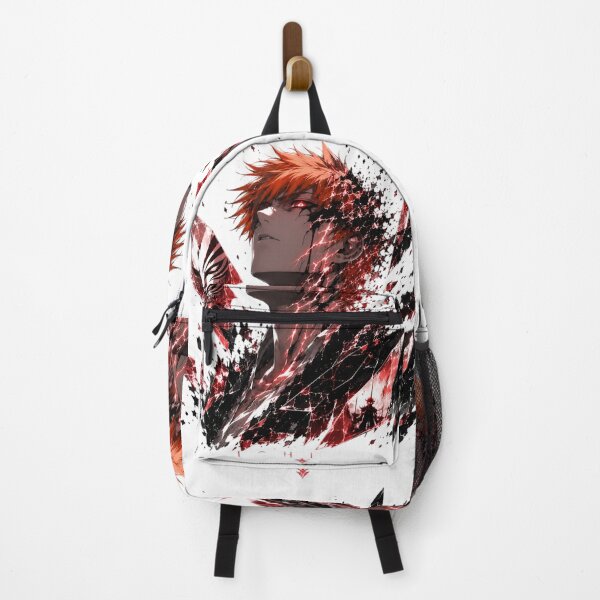 Item preview, Orange Haired Dark Warrior – Crimson Shattered Mask Anime Gothic Art designed and sold by Dyan4.