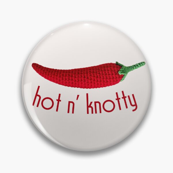 Item preview, Funny Crochet Jalapeno Hot and Knotty Naughty Pun designed and sold by TackyTime.