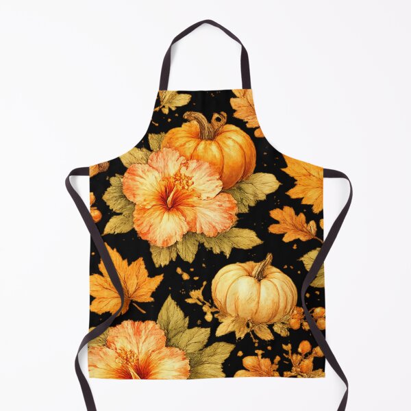 Item preview, Autumn Harvest Hibiscus Pumpkin Pattern | Watercolor designed and sold by IamNolmo.