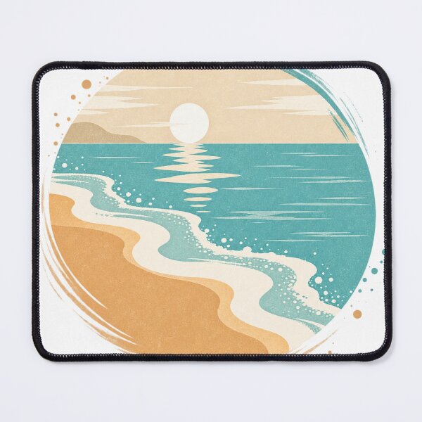 Item preview, Golden Sunset by the Turquoise Sea designed and sold by GEEEN.