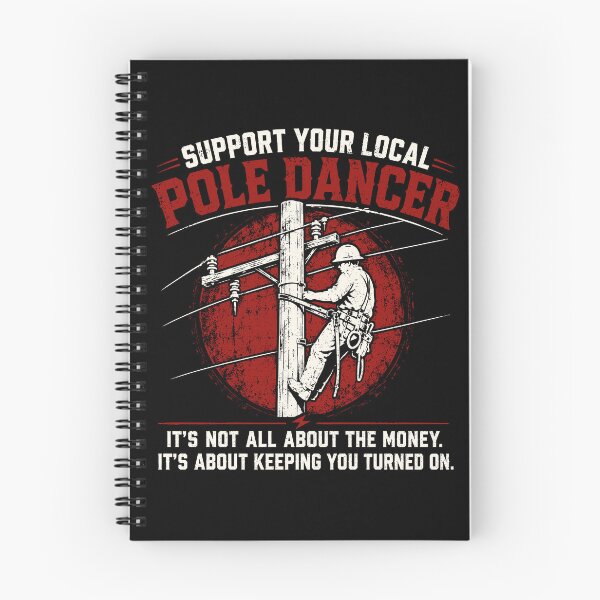 Item preview, Support Your Local Pole Dancer Funny Lineman Electrician designed and sold by Izanmie.