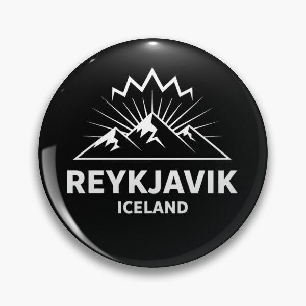 Item preview, Reykjavik Iceland Mountain Northern Lights Minimalist designed and sold by FestivityFinds.