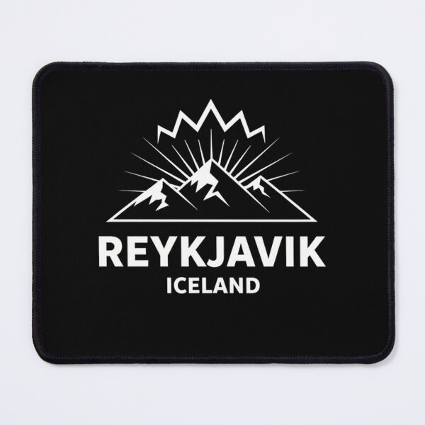 Item preview, Reykjavik Iceland Mountain Northern Lights Minimalist designed and sold by FestivityFinds.