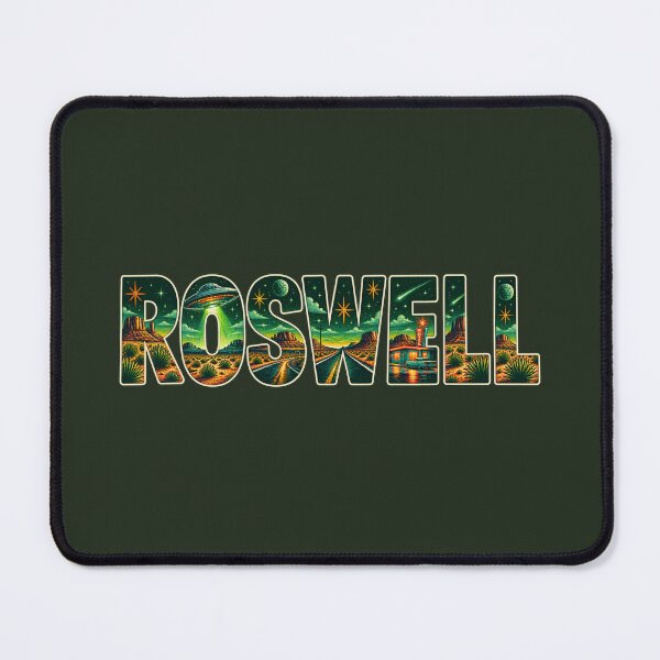 Item preview, Roswell New Mexico Retro UFO Desert designed and sold by SimplyJasper.