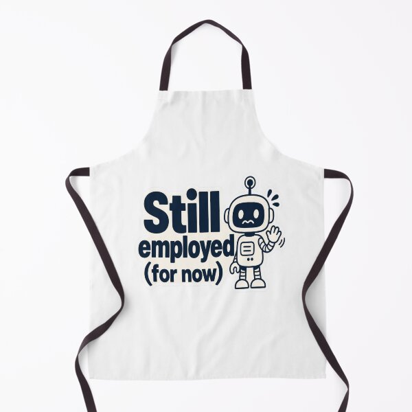 Item preview, Still Employed For Now AI Humor designed and sold by JMDG Studio.