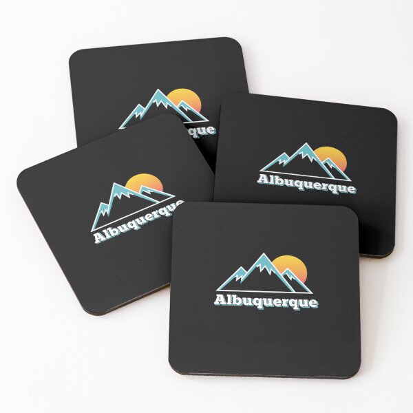 Item preview, Albuquerque New Mexico Sunset Mountain Retro Minimalist designed and sold by FestivityFinds.