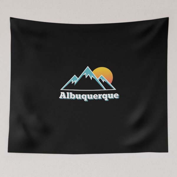 Artikelvorschau, Albuquerque, New Mexico, Sonnenuntergang am Berg, Retro-Minimalismus entworfen und verkauft von FestivityFinds.