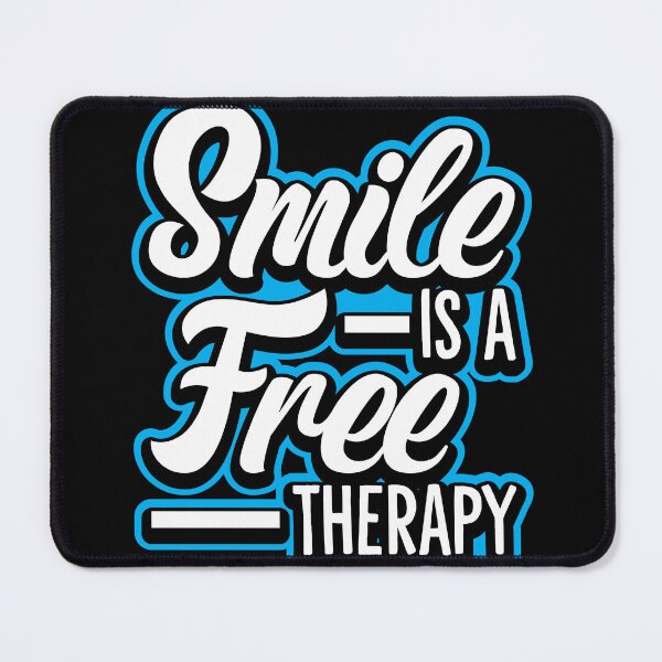 Item preview, Smile Is A Free Therapy Positive Quote designed and sold by FitNow.