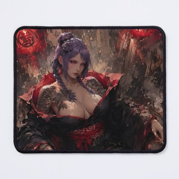Item preview, Dark Samurai Queen – Gothic Japanese Warrior Woman Red Black Art designed and sold by Dyan4.
