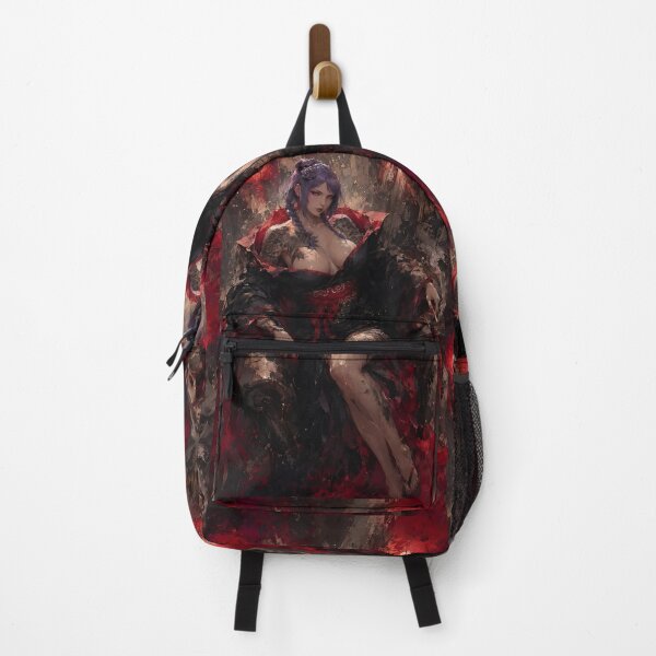 Item preview, Dark Samurai Queen – Gothic Japanese Warrior Woman Red Black Art designed and sold by Dyan4.