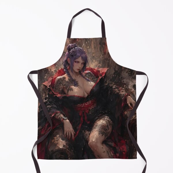 Item preview, Dark Samurai Queen – Gothic Japanese Warrior Woman Red Black Art designed and sold by Dyan4.