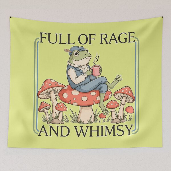 Item preview, Full Of Rage And Whimsy, Funny Frog designed and sold by Felipe-barg.