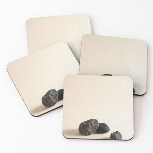 Item preview, Black Stone Study – Minimalist Sculptural Photography Print designed and sold by Zaramodo.