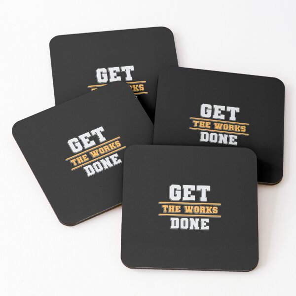 Item preview, Get The Works Done Athletic Gym Typography designed and sold by FitNow.
