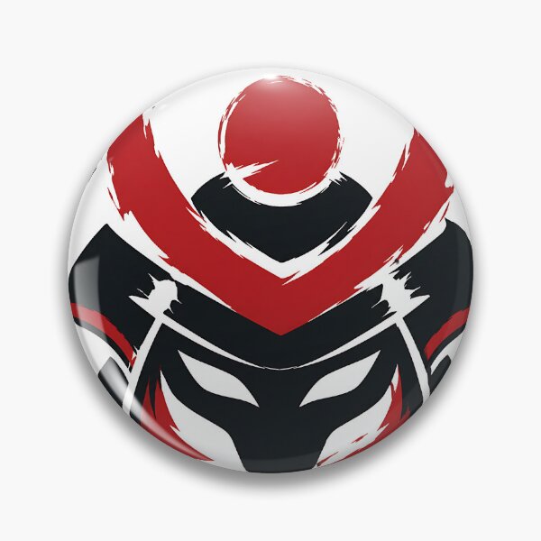 Item preview, Red Samurai Kabuto Emblem Art  designed and sold by Jaideep Walia.