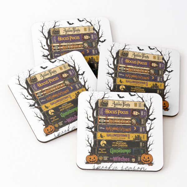 Item preview, Retro Halloween VHS Tape Stack Spooky Season Nostalgia Artwork designed and sold by TammyRich84022.