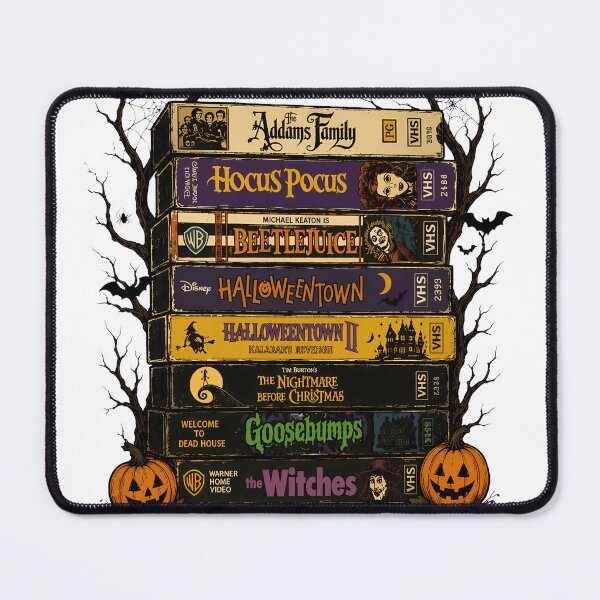 Item preview, Retro Halloween VHS Tape Stack Spooky Season Nostalgia Artwork designed and sold by TammyRich84022.