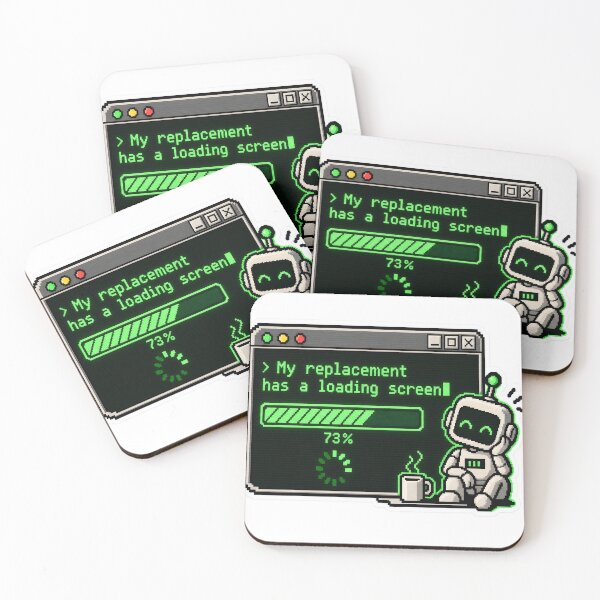 Item preview, My Replacement Has a Loading Screen designed and sold by JMDG Studio.