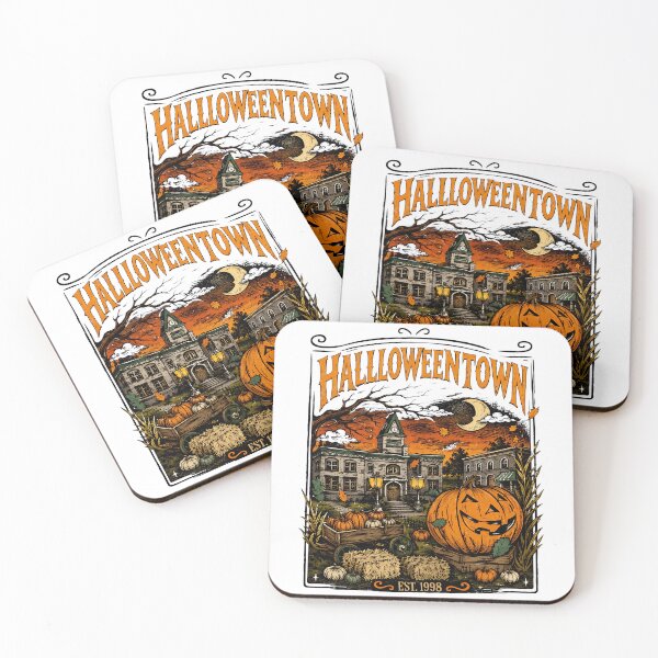 Item preview, Vintage Halloween Town Pumpkin Harvest Under Crescent Moon designed and sold by SophiaHub31159.