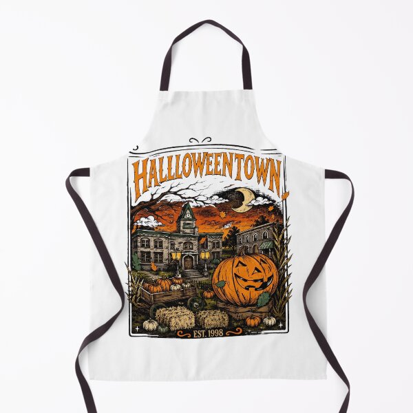 Item preview, Vintage Halloween Town Pumpkin Harvest Under Crescent Moon designed and sold by SophiaHub31159.