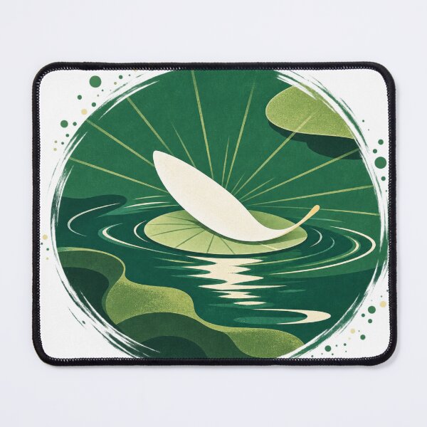 Item preview, Quiet Lotus on Emerald Water designed and sold by GEEEN.