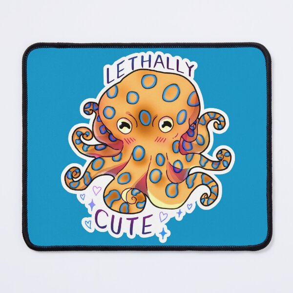Item preview, “Lethally Cute” - Blue ringed Octopus Design/Sticker designed and sold by Song-of-Anemoia.