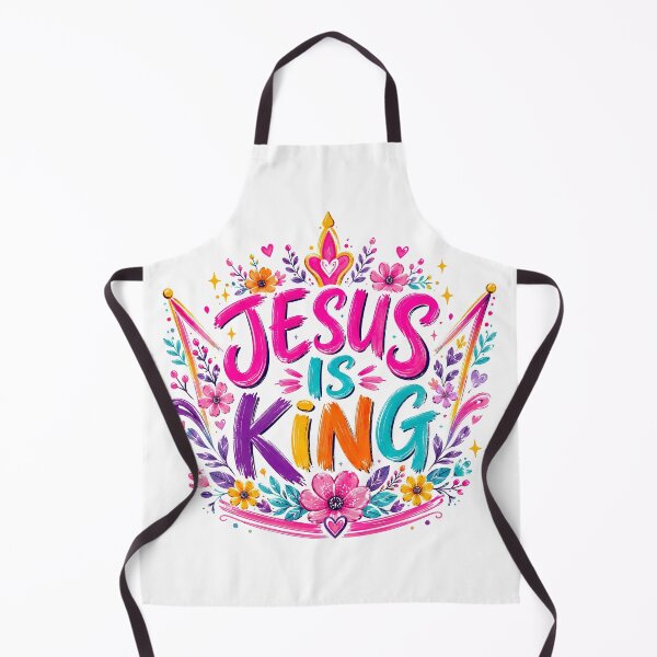 Item preview, Jesus Is King, Jesus Is King Floral Crown Christian Faith Colorful Religious designed and sold by graphic-genie.