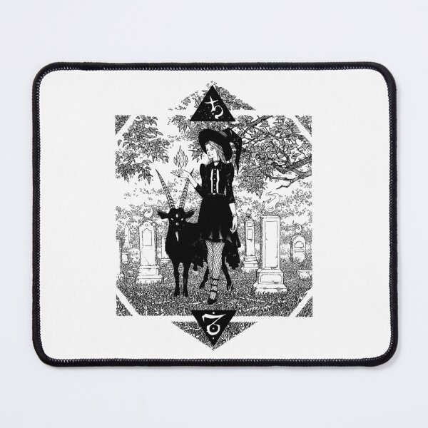 Item preview, CAPRICORN - Witch with Goat in Graveyard designed and sold by eriksolemart.