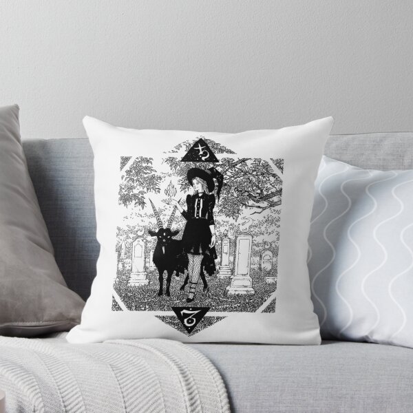 Item preview, CAPRICORN - Witch with Goat in Graveyard designed and sold by eriksolemart.
