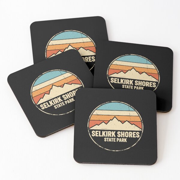 Item preview, Selkirk Shores State Park Vintage Retro Mountain Sunset designed and sold by FestivityFinds.